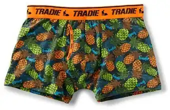 BIG W Tradie Men's Man Front Trunk - Orange & Blue offer