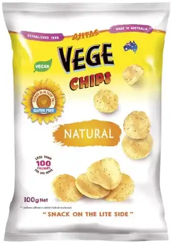 IGA Ajitas Vege Chips 100g Selected Varieties offer