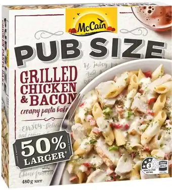 IGA McCain Pub Size Frozen Meal 480‑550g Selected Varieties offer