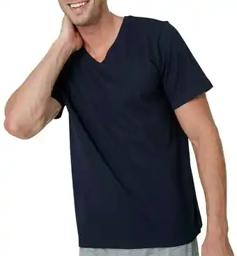 BIG W Brillant Basics V Neck Sleep Tee - Baratone Blue offer