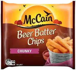 IGA McCain Beer Batter Wedges or Chips 750g Selected Varieties offer