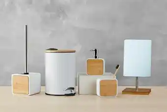 House & Home Bamboo Bathroom Accessories