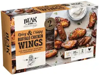 IGA Beak & Sons Spicy & Crispy Buffalo Chicken Wings 800g offer