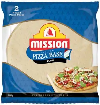 IGA Mission Pizza Base 2 Pack Selected Varieties offer