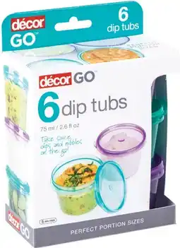 IGA Décor Go Dip Tubs 75mL 6 Pack offer