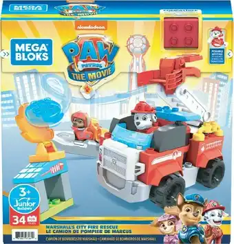 BIG W Mega Bloks Paw Patrol Marshalls Fire Rescue GYJ01 offer