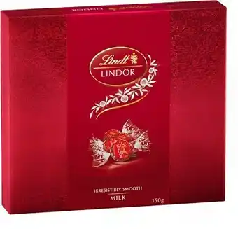 BIG W Lindt Lindor Milk Giftbox 150g offer