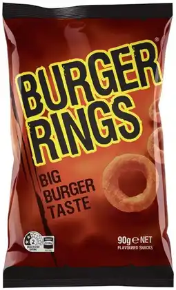 IGA Burger Rings, Twisties, Tasty Toobs or Cheetos 65‑90g Selected Varieties offer