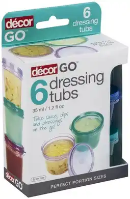 IGA Décor Dressing Tubs 35mL 6 Pack offer