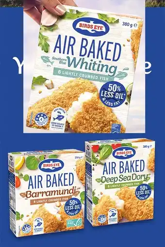 IGA Birds Eye Air Baked Crumbed Fish 250‑380g Selected Varieties offer