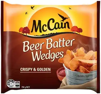 IGA McCain Beer Batter Chips or Wedges 750g Selected Varieties offer