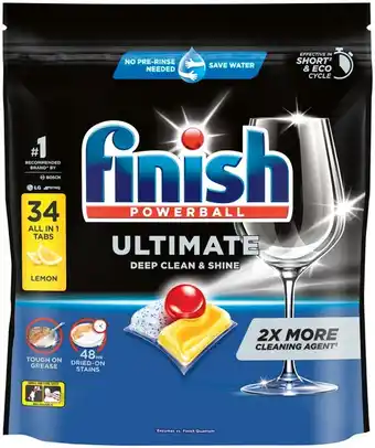 IGA Finish Ultimate Dishwashing Tablets Lemon 34 Pack offer