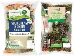 IGA Community Co Kaleslaw Salad Kit 400g or Sour Cream & Onion Salad Kit 320g offer