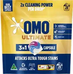 IGA OMO Ultimate 3 in 1 Laundry Capsules 17 Pack offer