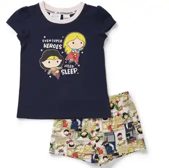 BIG W Dc kids justice league family pyjama sets sizes 2-10 - navy offer