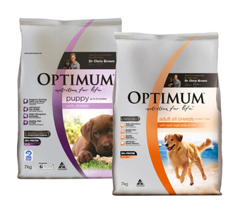 BIG W Optimum premium dry dog food varieties 7kg offer