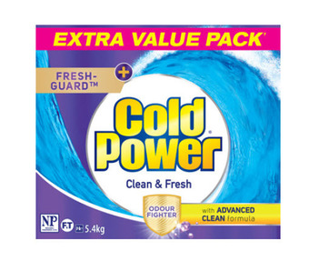 BIG W Cold power laundry powder 5.4kg offer
