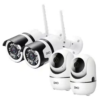 BIG W Eko 4 camera wifi 1080p home security kit offer