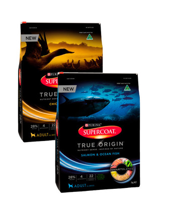 BIG W Supercoat true origin dry dog food varieties 7kg offer