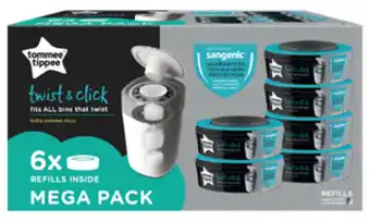 Tommee tippee 6-pack twist & click refils