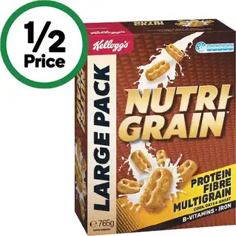 Woolworths Kellogg’s Nutri-Grain 765g offer