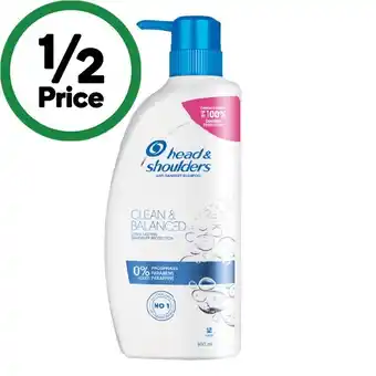 Woolworths Head & Shoulders Shampoo or Conditioner 850ml offer