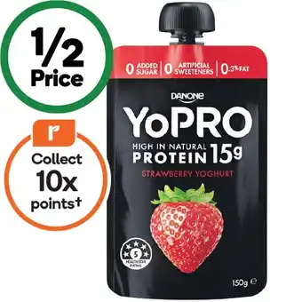 Woolworths YoPRO High Protein Yoghurt Pouch 150g – From the Fridge offer