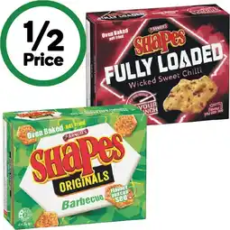 Woolworths Arnott’s Shapes 160-190g or Arnott’s Shapes Fully Loaded 130g offer