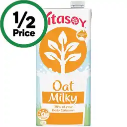 Woolworths Vitasoy Almond or Oat Milky 1 Litre offer