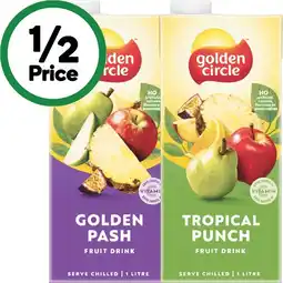 Woolworths Golden Circle Fruit Drink 1 Litre offer