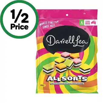 Woolworths Darrell Lea Liquorice Twists, Batch 37 Liquorice or Allsorts 220-280g offer