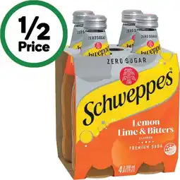 Woolworths Schweppes Mixers or Mineral Water 4 x 300ml offer