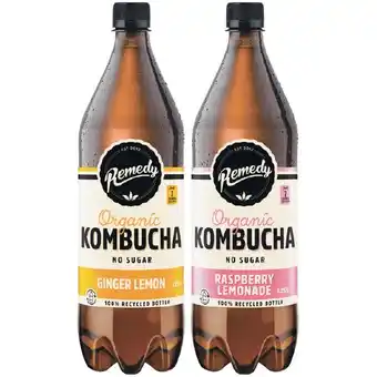 Woolworths Remedy Kombucha 1.25 Litre offer