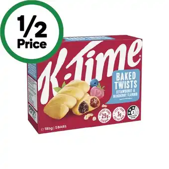 Woolworths Kellogg’s K-Time Twists 185g Pk 5 offer