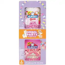 Woolworths Elmer’s Gue Animal Party Variety Pack Premade Slime Pk 2 offer