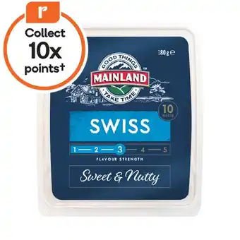 Woolworths Mainland Block or Sliced Cheese 180-250g offer