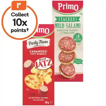 Woolworths Primo Stackers, Trios or Reserve 45-57g offer