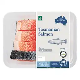 Woolworths Woolworths Australian Salmon Portions Skin On 460g offer