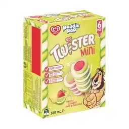 Woolworths Streets Paddle Pop Twister Mini Pine 300ml Pk 6 offer