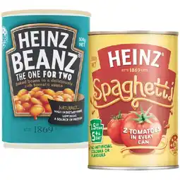 Woolworths Heinz Baked Beans or Spaghetti 300g offer