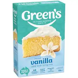 Woolworths Green’s Traditional Baking Mixes 350-470g offer