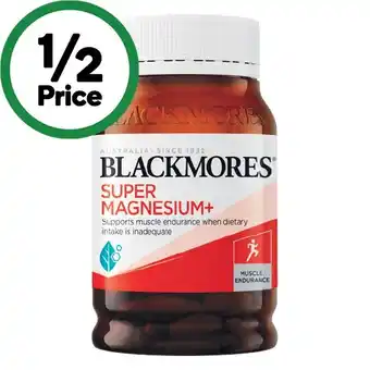 Woolworths Blackmores Super Magnesium+ Tablets Pk 180 offer