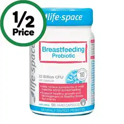 Woolworths Life-Space Breastfeeding Probiotic Hard Capsules Pk 50 offer