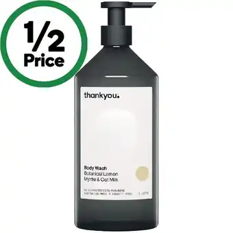 Woolworths Thankyou Body Wash 1 Litre offer