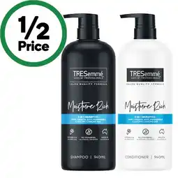 Woolworths TRESemme Shampoo or Conditioner 940ml offer