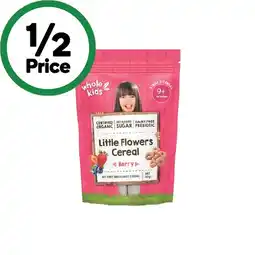 Woolworths Whole Kids Organic Stage 2 Cereal Little Flowers Berry 40g offer