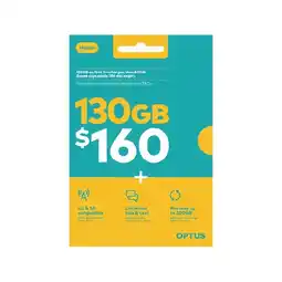 Woolworths Optus $160 Prepaid SIM Starter Kit§ offer