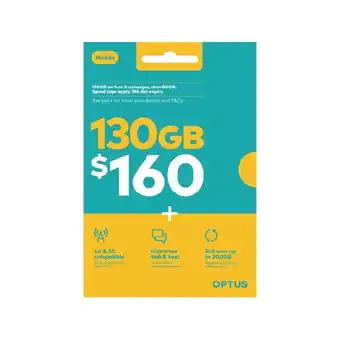 Woolworths Optus $160 Prepaid SIM Starter Kit§ offer