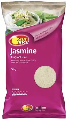 Coles Sunrice Jasmine Rice 5kg offer