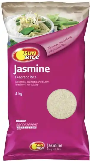 Coles Sunrice Jasmine Rice 5kg offer